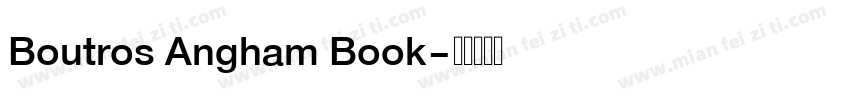 Boutros Angham Book字体转换